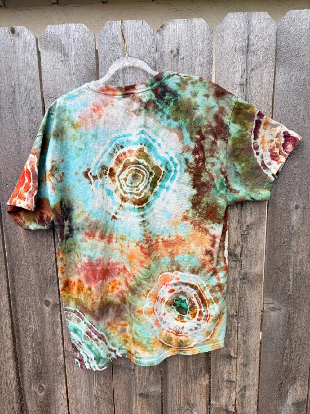 Handmade Geode tie dye t-shirt Ice dyed - Picture 5 of 8